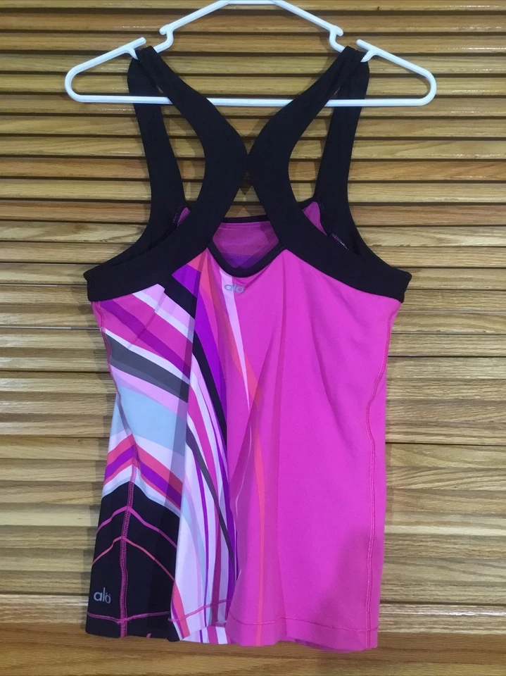 ALO Womens Size Large Cool Fit Pink Slim Fit Tank Top CW-61 - Image 2 of 4