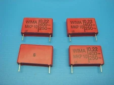 (4) WIMA MKP10 0.22/400/10 MKP10 0.22uF 400V 10% POLYPROPYLENE CAPACITOR 