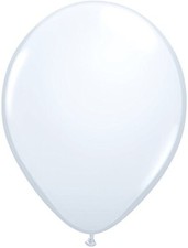 Qualatex 11" White Latex Balloons 100ct 