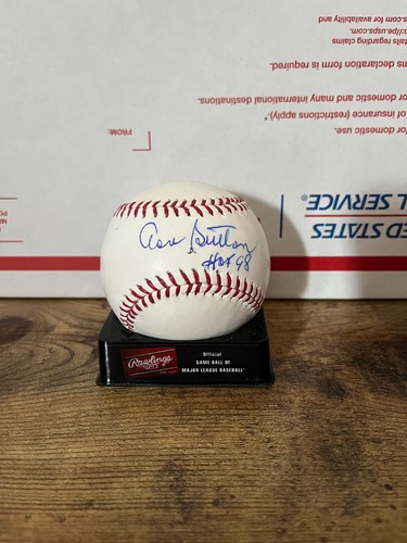 DON SUTTON Signed OMLB BASEBALL SWEET SPOT W/HOF 98 INSCRPTION JSA AX18974 - Picture 2 of 3