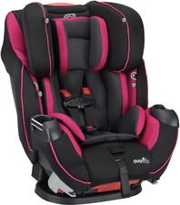 Evenflo Symphony DLX All-in-one Convertible Car Seat Raspberry ... Evenflo Symphony DLX All-in-one Convertible Car Seat Raspberry ...