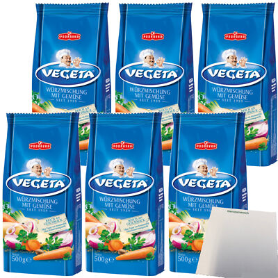 Podravka Vegeta Würzmischung mit Gemüse 6er Pack 6x500g Beutel usy Block