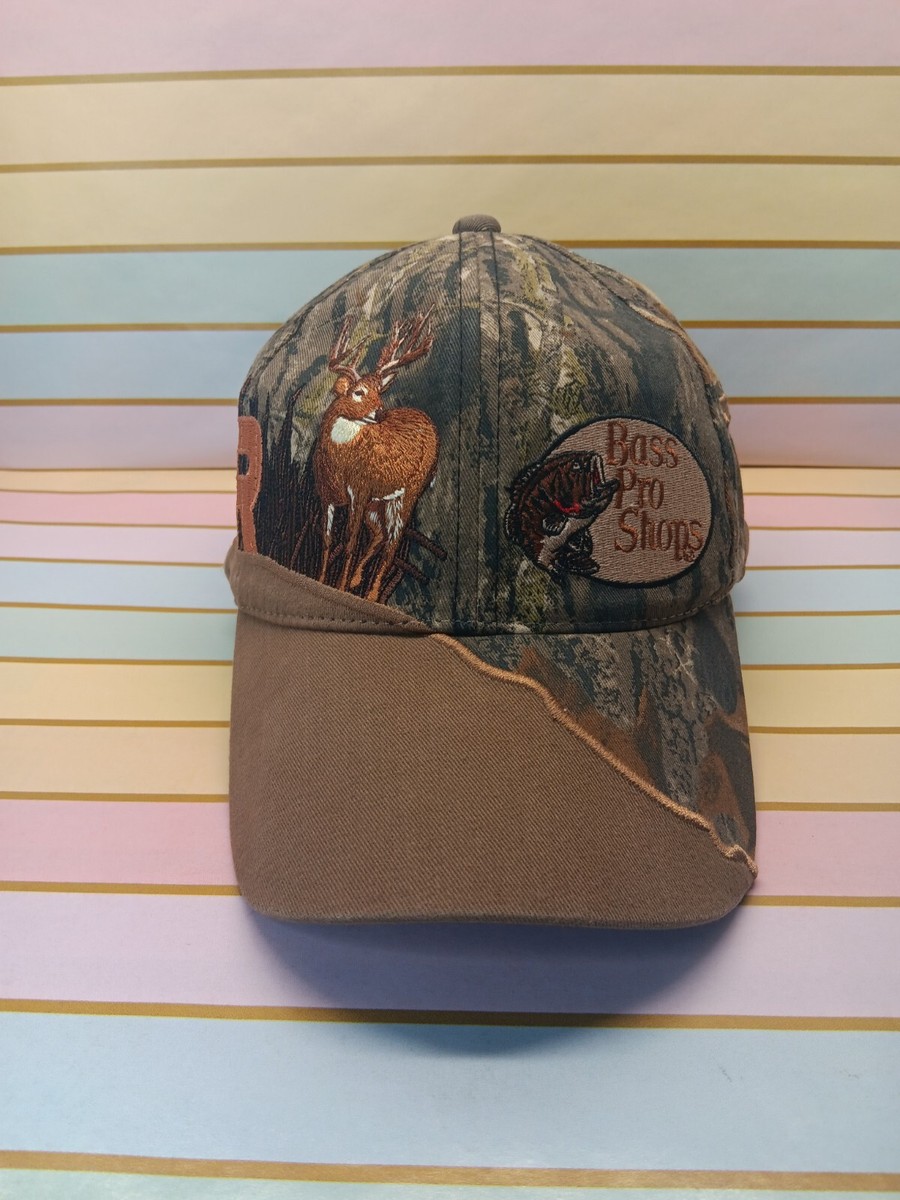 ウェア Bass Pro Shop Woodland Camo Snapback Cap Vintage Bass Pro Shops Hat Cap Strap Back Camo Wrap around