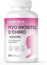 Max Strength Myo-Inositol & D Chiro | PCOS Supplement | 4000MG | 180 Capsules