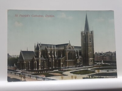 Vintage Postkarte, St Patrick's Cathedral Dublin (7L)
