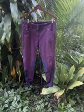 Piper By Smartpak Women's Pants 30R Purple Jodphurs Equestrian Horse Riding