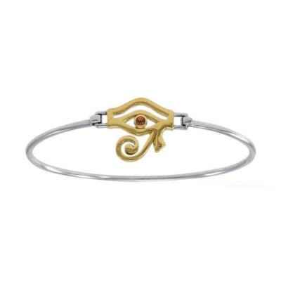 Eye of Horus Bracelet Egyptian 925 Sterling Silver Protection Amulet Jewelry