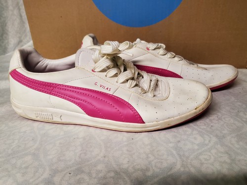 Puma G. Vilas Women's White Pink Tennis 