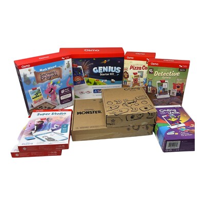Osmo Lot - Genius Starter Kit, Coding, Monster Plus 6 Add On Games
