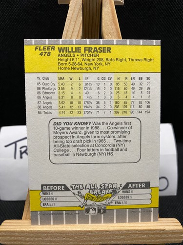 1989 Fleer Baseball MLB Cards *Add to Cart for Multi-Card Discount* FRESH PULLS - Picture 307 of 431