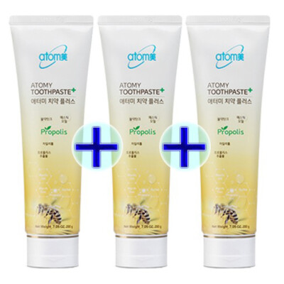 ATOMY Toothpaste Plus 200g x 3EA Propolis Toothpaste K-Beauty from Korea New