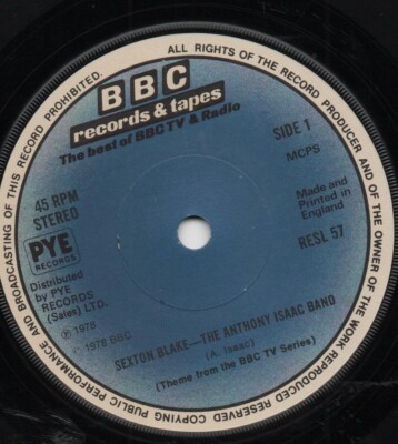 THE ANTHONY ISAAC BAND sexton blake*don't forget to write 1978 UK BBC THEME TUNE