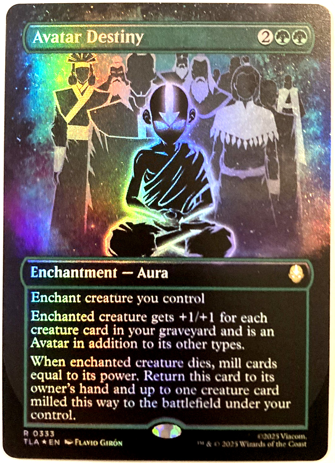 MTG Avatar Destiny (Borderless Foil) Avatar: The Last Airbender 333 NM