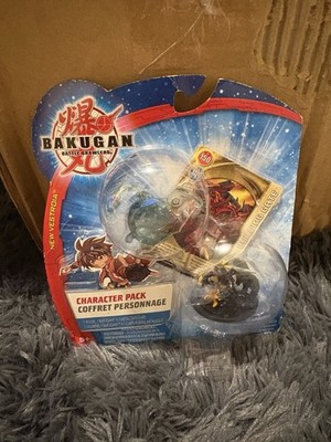 Bakugan New In Box Cyborg Helios Haos Character Pack Pyrus Darkus Translucent 8