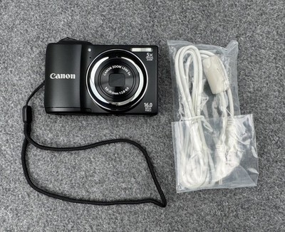 Canon PowerShot A810 16.0MP Digital Camera 5X Zoom Lens Black Working