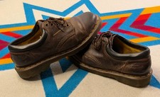 Vintage Dr. Martens 8053 Leather Shoes Chunky Oxford Lace Up Brown Size 10
