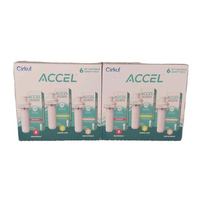 2X Cirkul Accel Flavor Cartridges 6 PACK Electrolytes Zero Calories 12 Total
