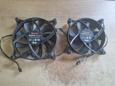 2x be quiet! Shadow Wings 2  PWM PC Gehäuse Lüfter Fan 120mm, 140mm