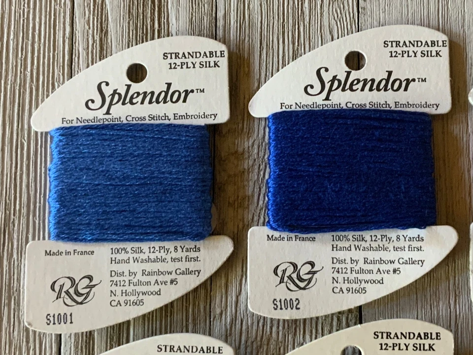 Lot of 6 Needlepoint/Embroidery THREAD RAINBOW GALLERY Splendor Mixed Silk - Image 2 of 4