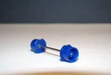 TYCO Blue FRONT WHEELS with axle. Tyco 440-x2, HP-7, and others - Rare 