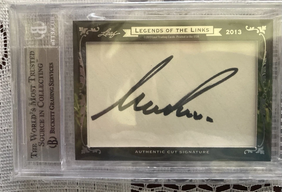 2014 Leaf Legends of The Links Ernie Els & Nick Price cartão de autógrafo duplo 1 de 2 - Imagem 2 de 2