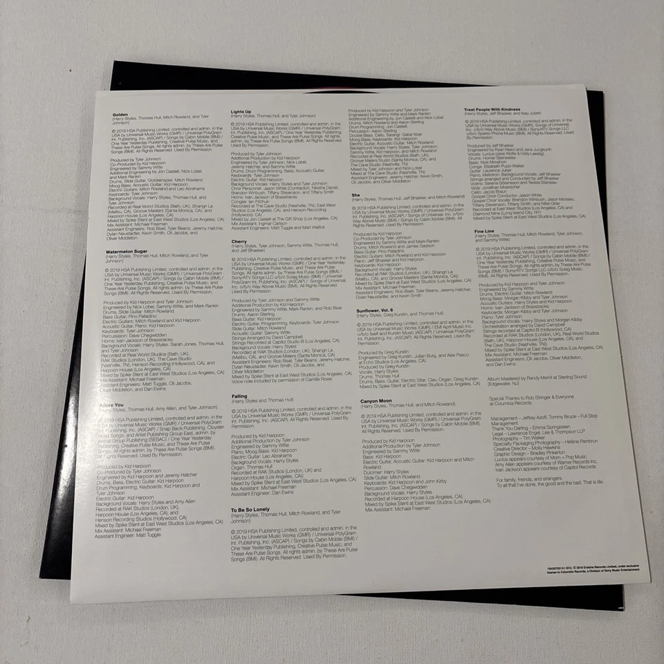 Harry Styles Fine Line (LP Record, 2019) EX/EX Foto 4 de 4