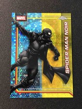 2026 Topps Chrome Marvel #165 Spider-Man Noir Dazzler's Rhythm Refractor /80