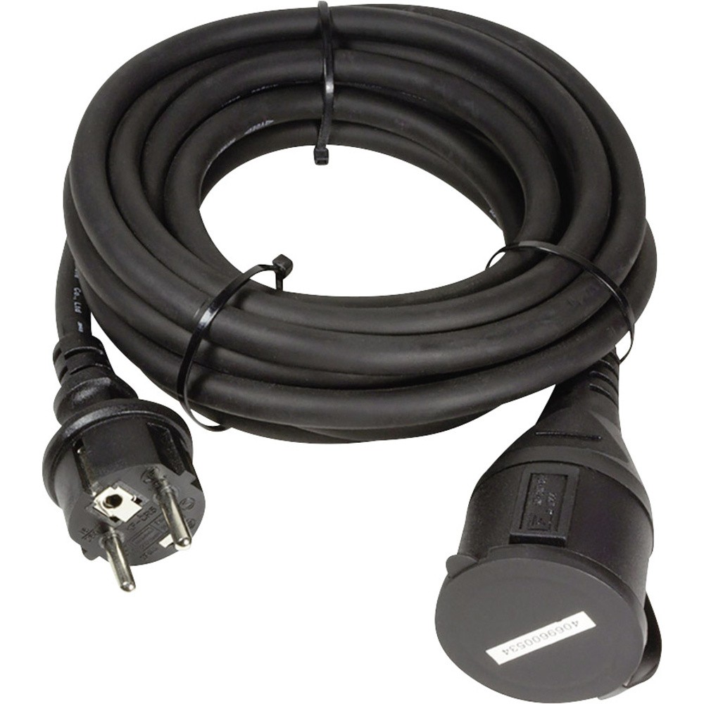 LogiLink LPS102 Strom Verlängerungskabel Schwarz 5,00 м H07RN-F 3G 1,5 мм2 ...