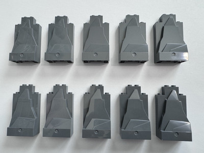 LOT 10 BRAND NEW LEGO 47847 DARK GRAY BLUISH 2x4x6 CASTLE WALL MOUNTAIN