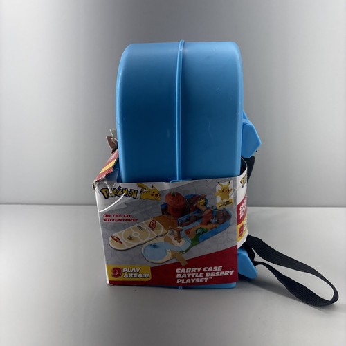NEW Pokemon Carrying Case Medium Playset Portable Backpack & 2" Pikachu Figure - Picture 2 of 6