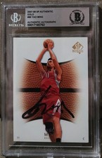 2007-08 SP Authentic Gold #86 Yao Ming Signed Autograph HOF Beckett BAS Auto