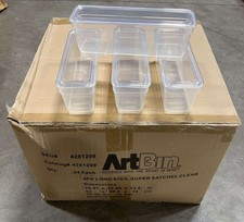 6971AG XL Bins with Lids 4-Pack, 4 Extra Long Art  Craft Organizer Boxes, ...