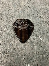 Custom Hand Crafted Black Ebony Wood Guitar Pick. USA Made