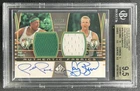PAUL PIERCE LARRY BIRD BGS 9.5 2004-05 SP GAME USED DUAL GU JERSEY AUTO 04/15