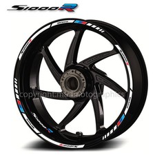 s1000R motorcycle wheel decals 12 rim stickers set bmw s1000 R stripe Motorsport
