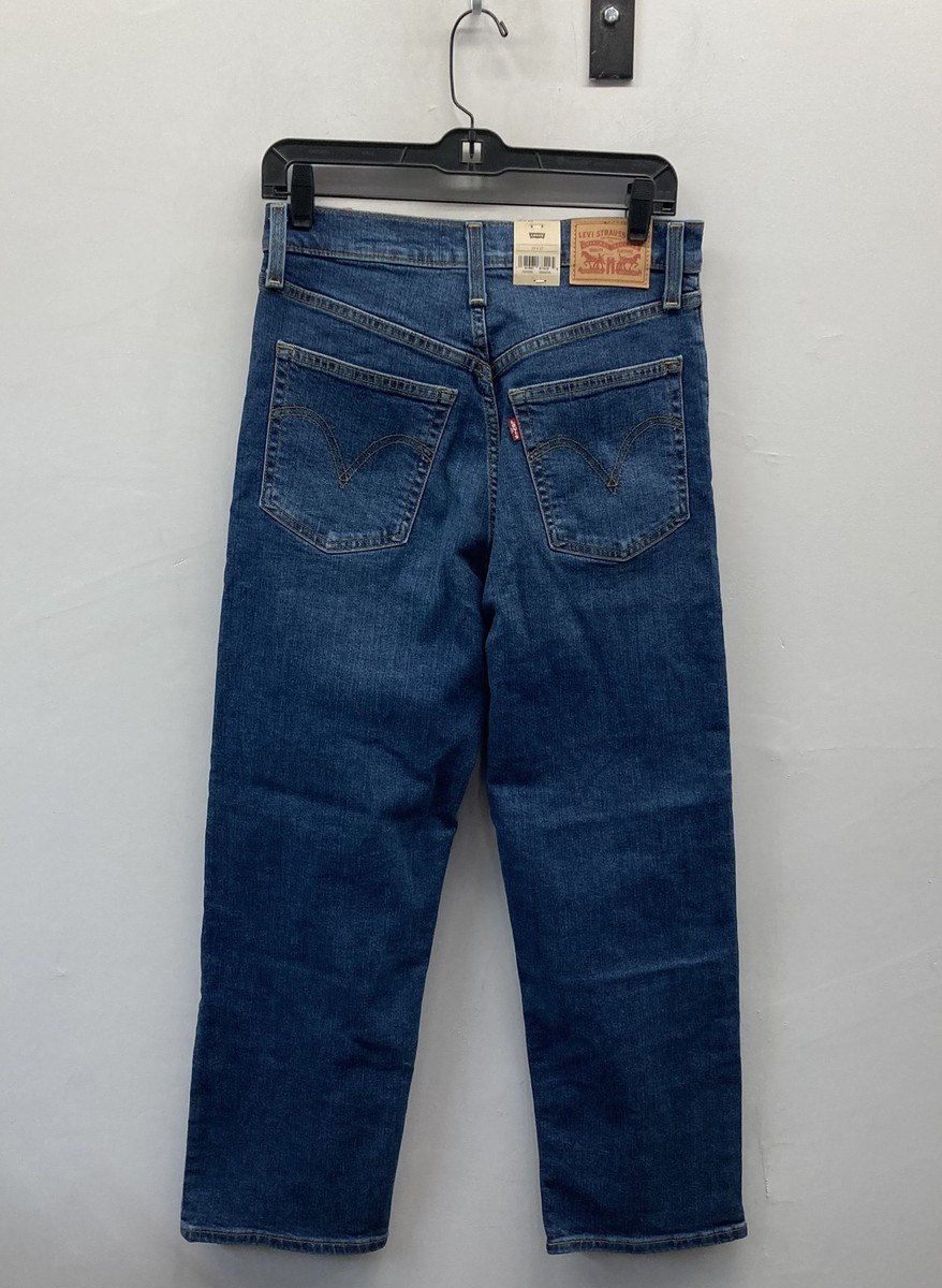 Levi's Women's Ribcage Straight Ankle Jeans Blue Denim NWT Sz