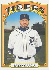 Bryan Garcia RC - 2021 Topps Heritage #642 Detroit Tigers