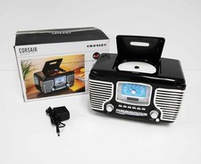 Crosley CR612B-BK Corsair Tabletop AM/FM Bluetooth Radio with CD Player