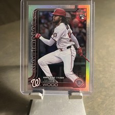 2025 Topps Update Series - James Wood Rookie Debut Rainbow Foil #US218 Nationals