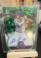 2023 Bowman Sapphire Edition - Chrome Prospects Autographs Matt Mervis #BSPA-MM