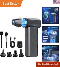 Versatile Electric Air Duster with LED Lights - Perfect for Electronics Cars