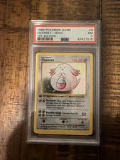 1999 POKÉMON TCG GAME CHANSEY 1ST EDITION SHADOWLESS HOLO #3 NM PSA 7 LOW POP !!