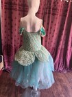 Weissman Teal and Gold Beaded Princess Dance Costume Dress Adult X-Large — photo 4