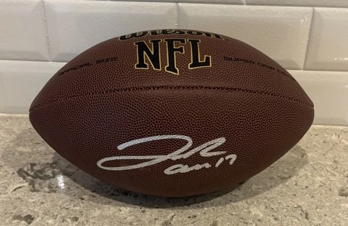 Josh Allen 17 Buffalo Bills Signed Autographed Football Five Star Certified COA