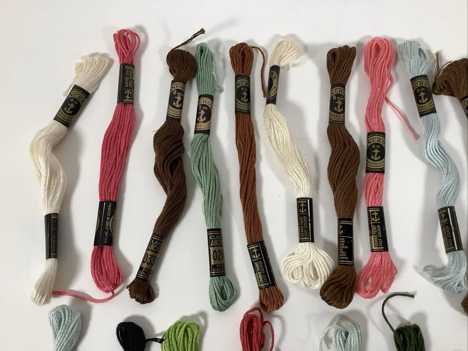 Anchor Embroidery Floss Strand Cotton Skeins Lot of 27 with some duplicates - Image 3 of 4