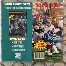 Pages de poche carte Show Digest magazine, cartes gratuites à l'intérieur Smith, Ripken, autres