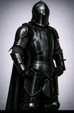 Medieval Full Suit of Armor Gothic Knight Dark Knight Combat Wearable Suit Prop
