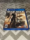 PLAYSTATION 4 PS4 MAD MAX VIDEO GAME WB GAMES RATED M for MATURE SCRATCH FREE