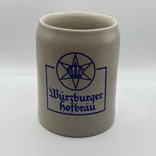 Vintage Wurzburger Hofbrau Stoneware Beer Stein/Mug 0.5L Barware Made in Germany