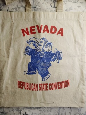Vtg Ormsby House Hotel Casino Carson City NV Republican State Convention Totebag
